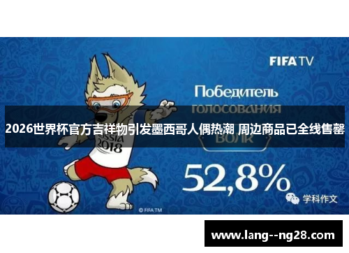 2026世界杯官方吉祥物引发墨西哥人偶热潮 周边商品已全线售罄 2026世界杯官方吉祥物引发墨西哥人偶热潮 周边商品已全线售罄